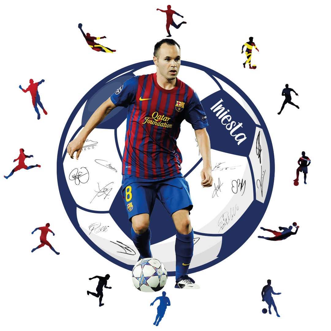 Andrés Iniesta - 300 Parça - Ahşap Puzzle