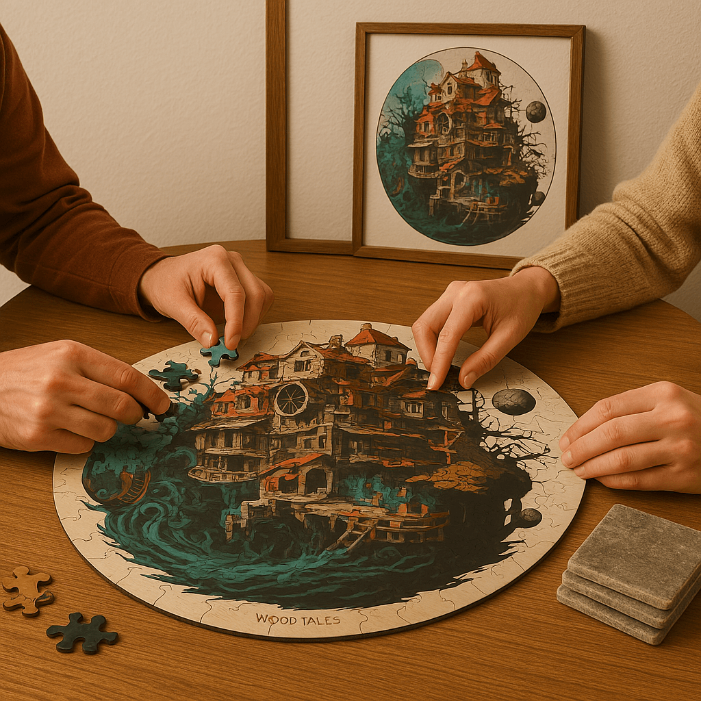 Unutulmuş Büyücünün Evi - Yaklaşık 300 Parça - Ahşap Puzzle