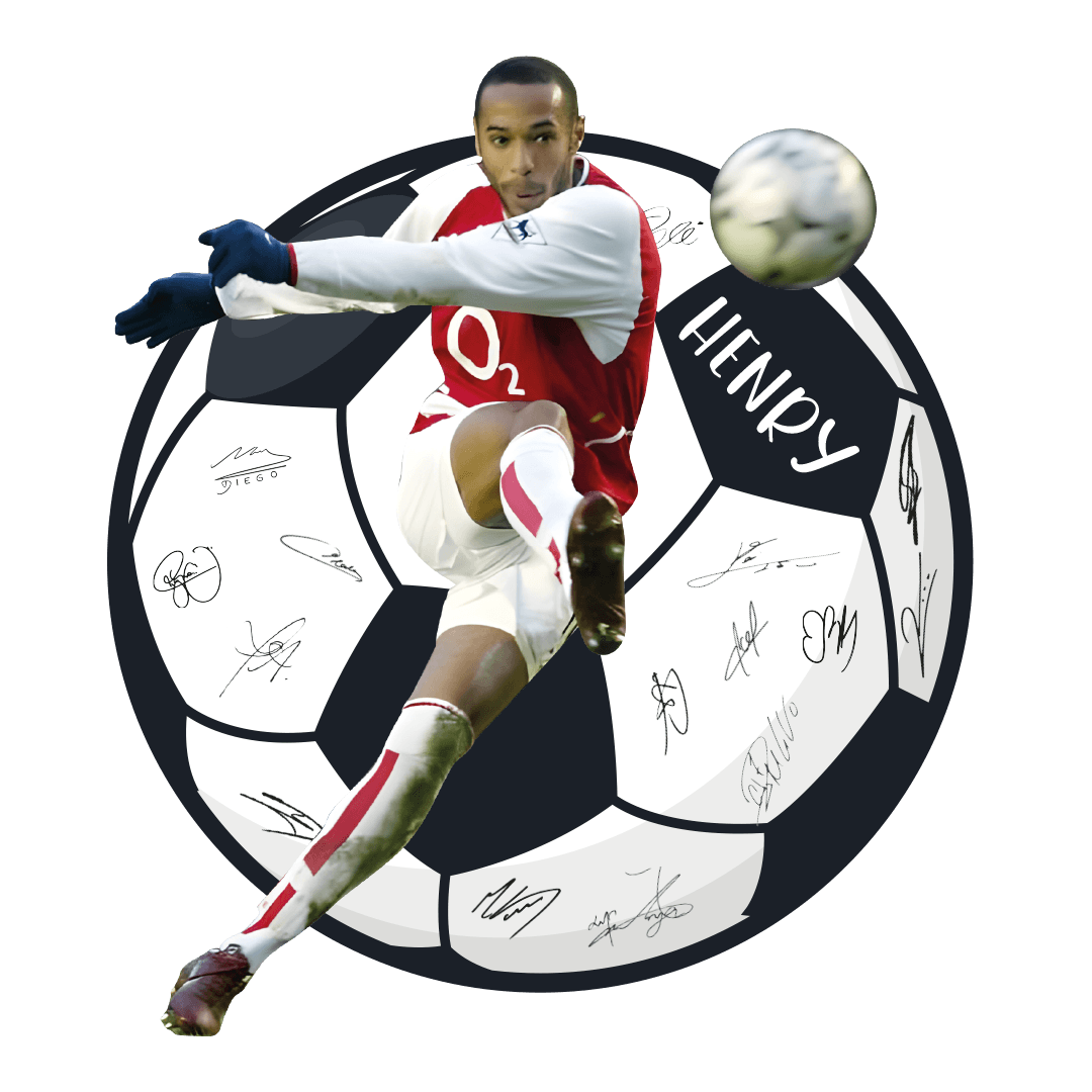 Thierry Henry - 300 Parça - Ahşap Puzzle
