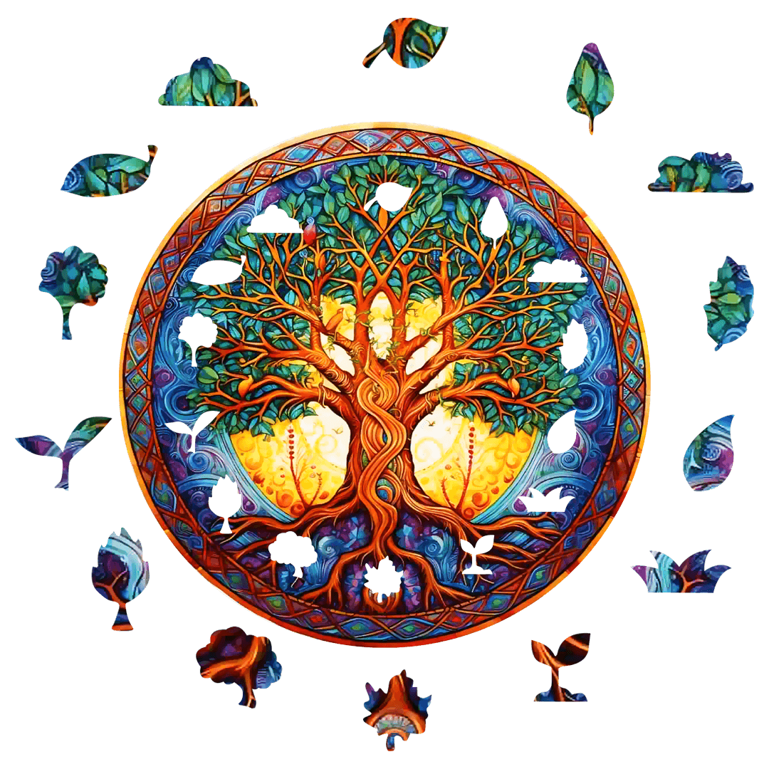 Hayat Ağacı V5 - 300 Parça - Ahşap Puzzle