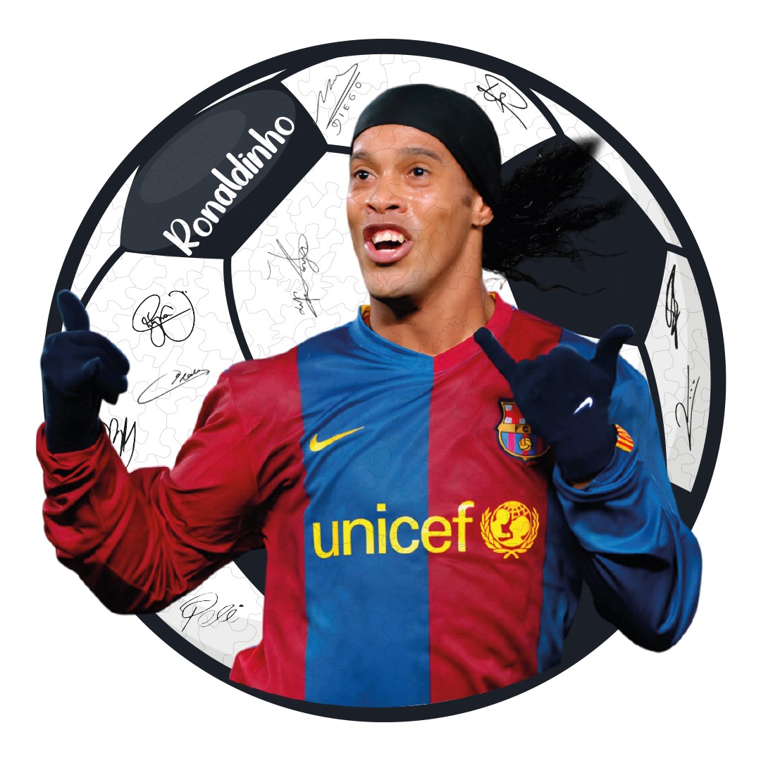 Ronaldinho- 300 Parça - Ahşap Puzzle