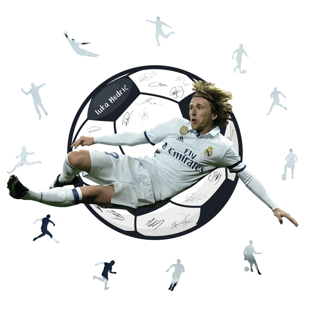 Luka Modrić - 300 Parça - Ahşap Puzzle
