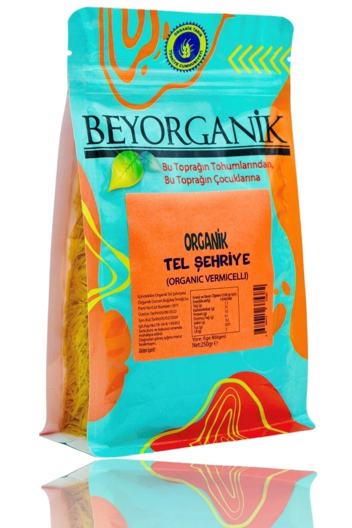 Beyorganik Organik Tel Şehriye 250 gr