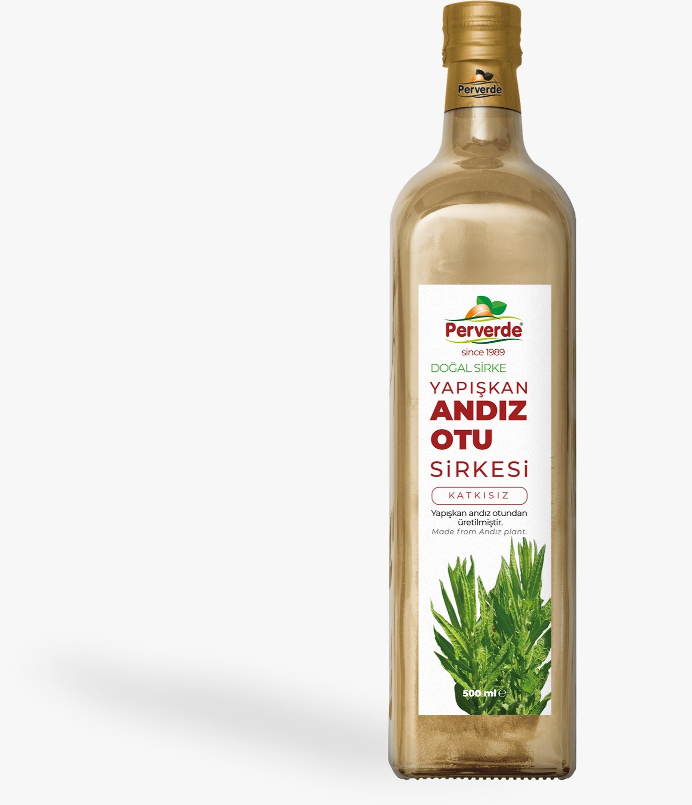 Perverde Doğal Yapışkan Andız Otu Sirkesi 500 Ml