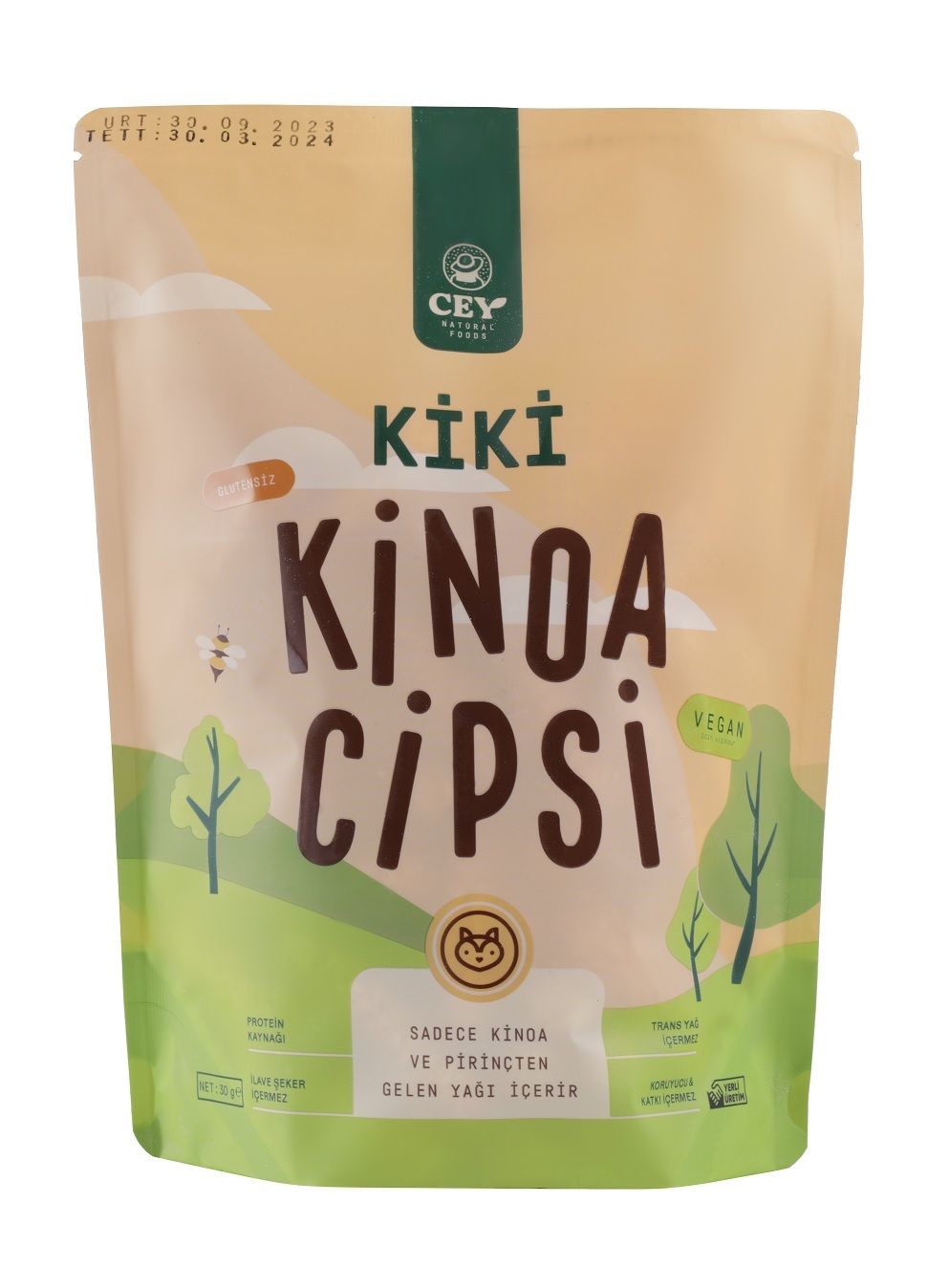 Cey Natural Foods Kiki Kinoa Cipsi 30 gr Küçük Paket