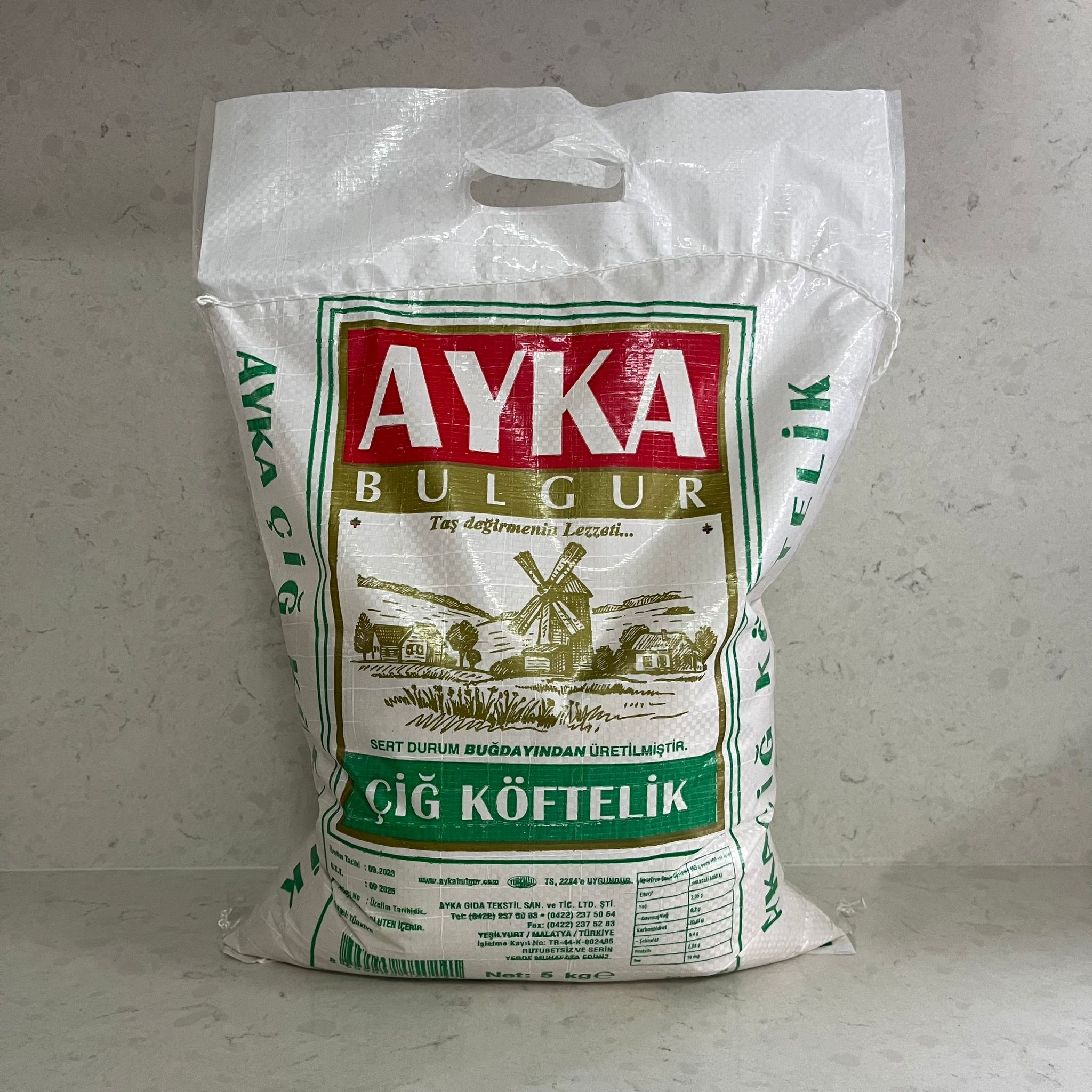 Ayka Çiğ Köftelik Bulgur 5 Kg  Malatya Bulguru