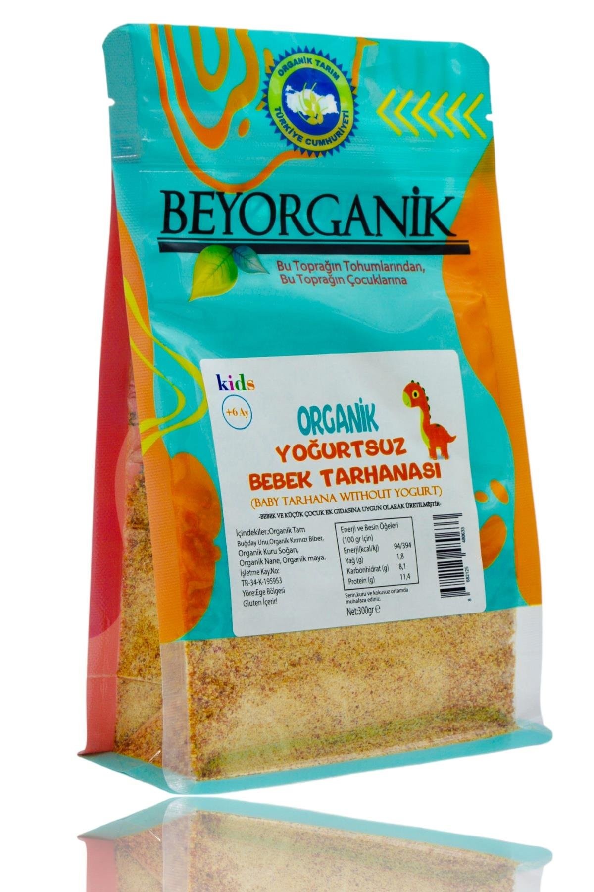 Beyorganik Organik Yoğurtsuz Bebek Tarhanası Vegan 300 gr +6 Ay