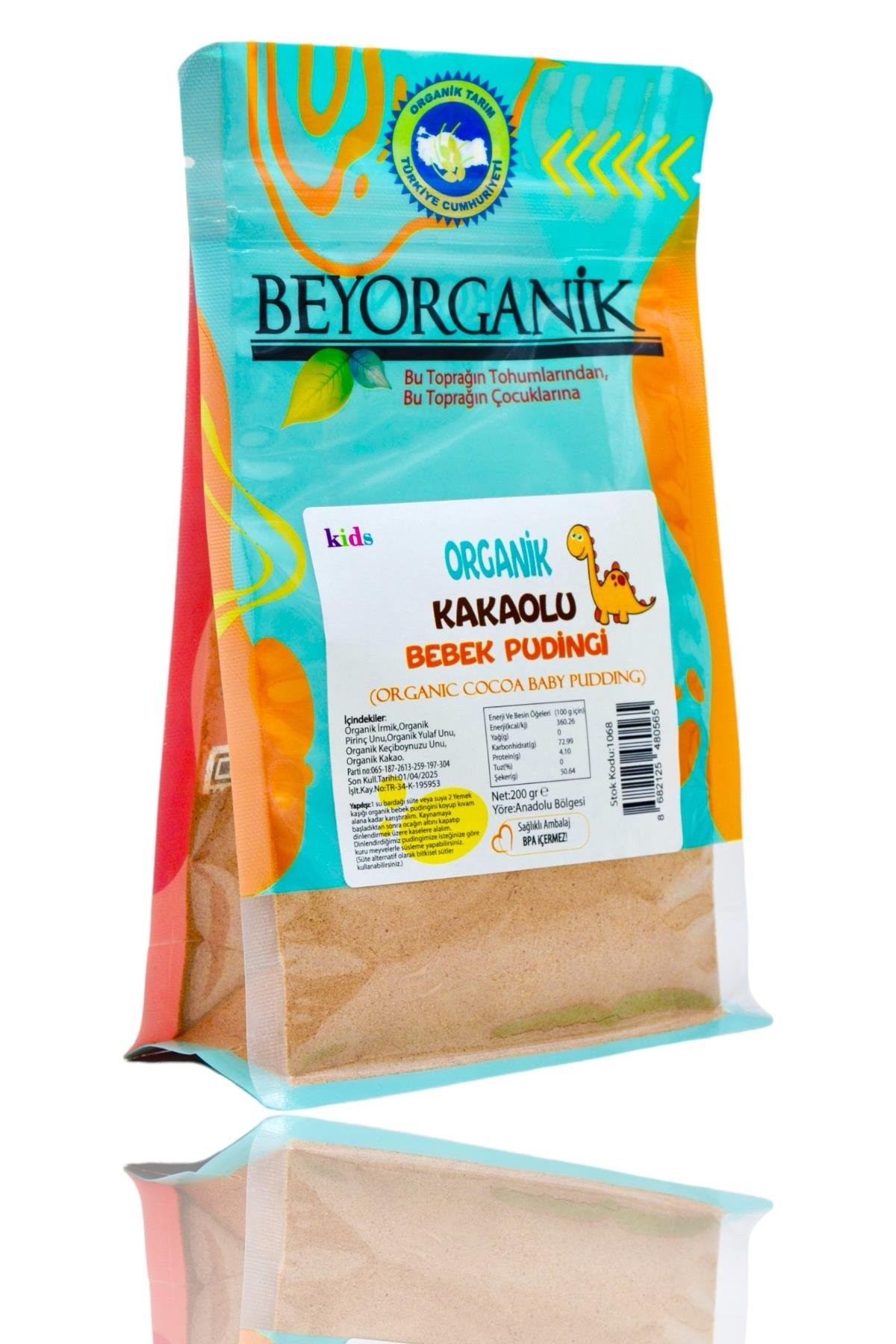 Beyorganik Organik Kakaolu Bebek Pudingi 200 gr