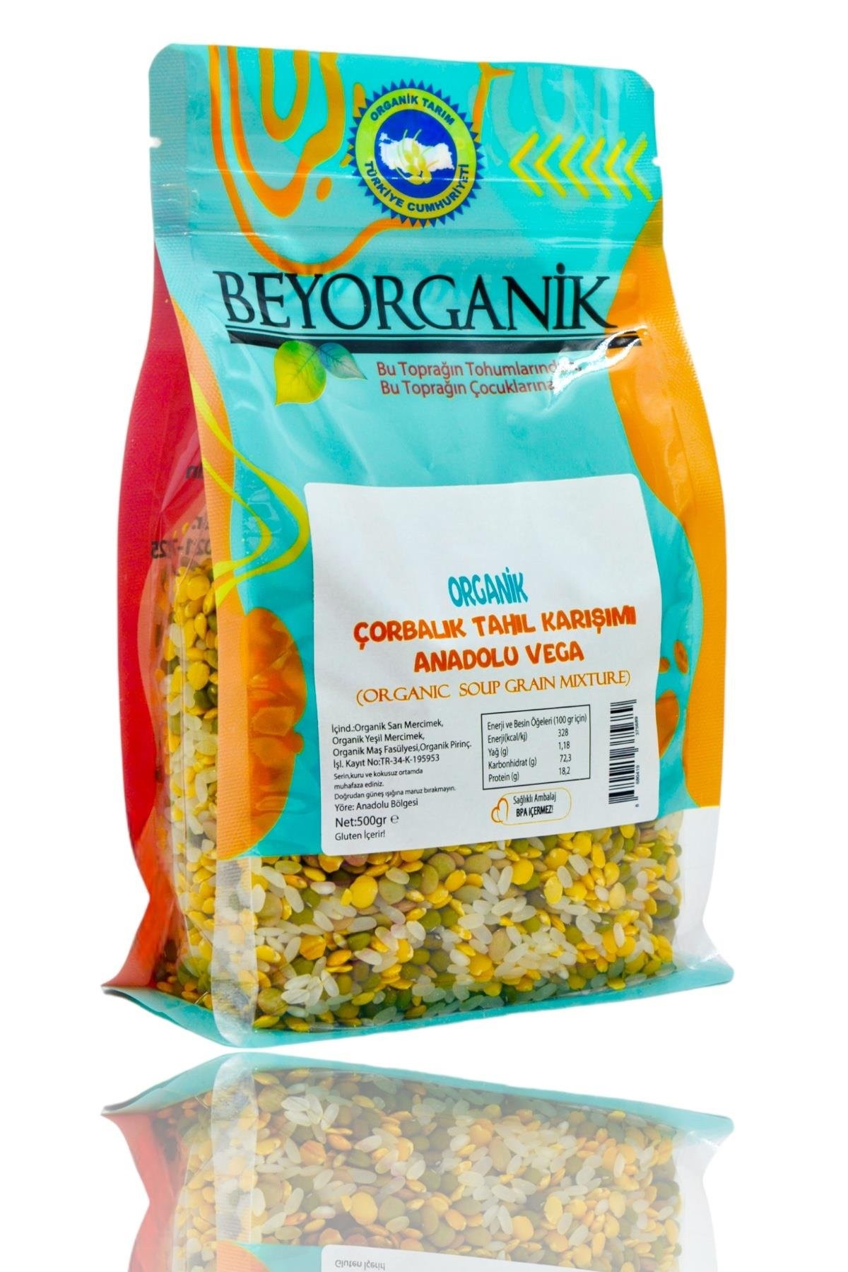 Beyorganik Organik Çorbalık Tahıl Karışımı 500 gr Anadolu Vega