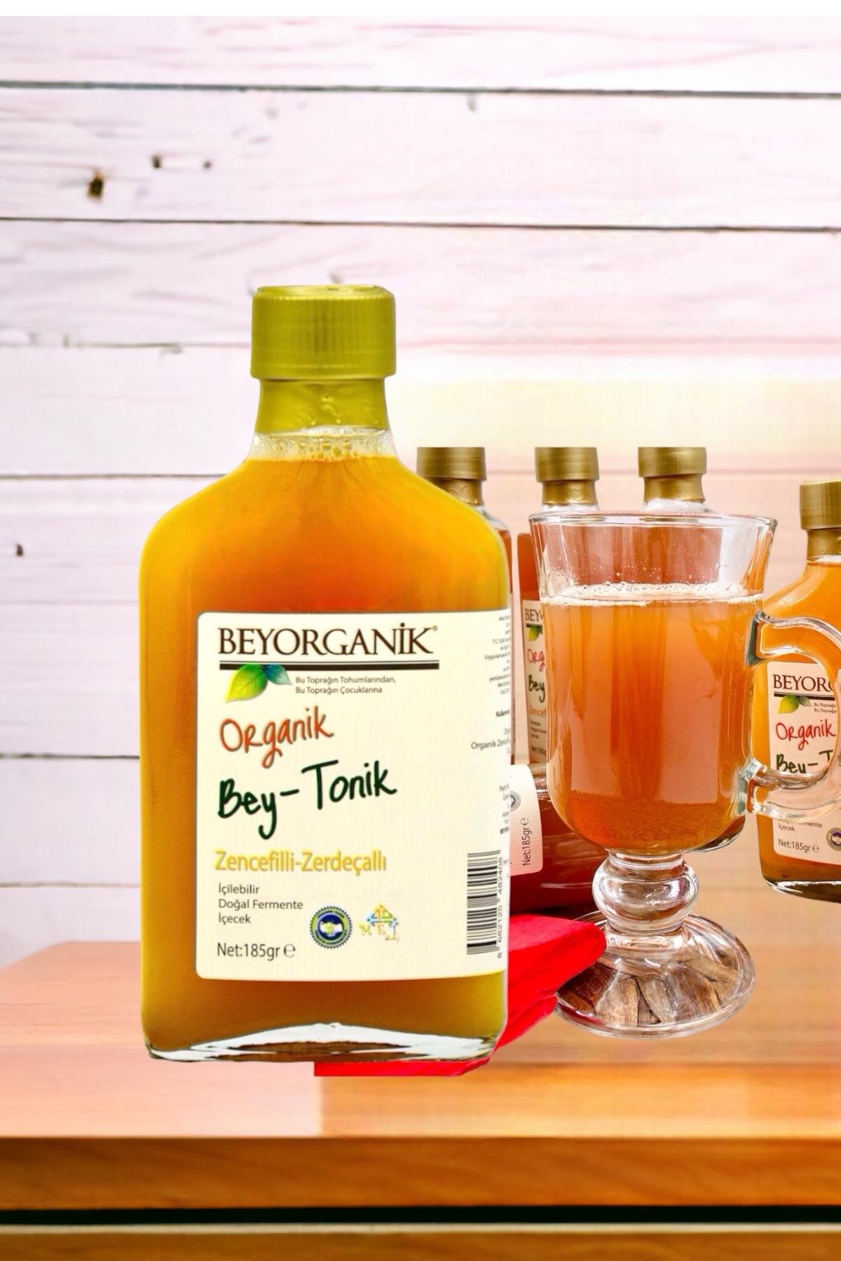 Organik 3'Lü Bey-Tonik Zerdeçallı-Zencefilli 185 gr