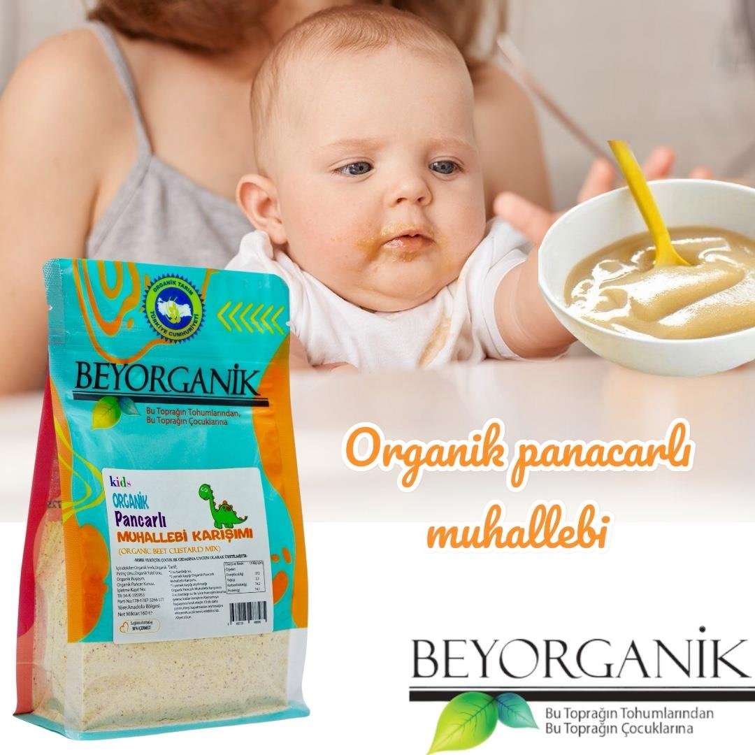 Beyorganik Organik Pancarlı Muhallebi Karışımı 160 gr