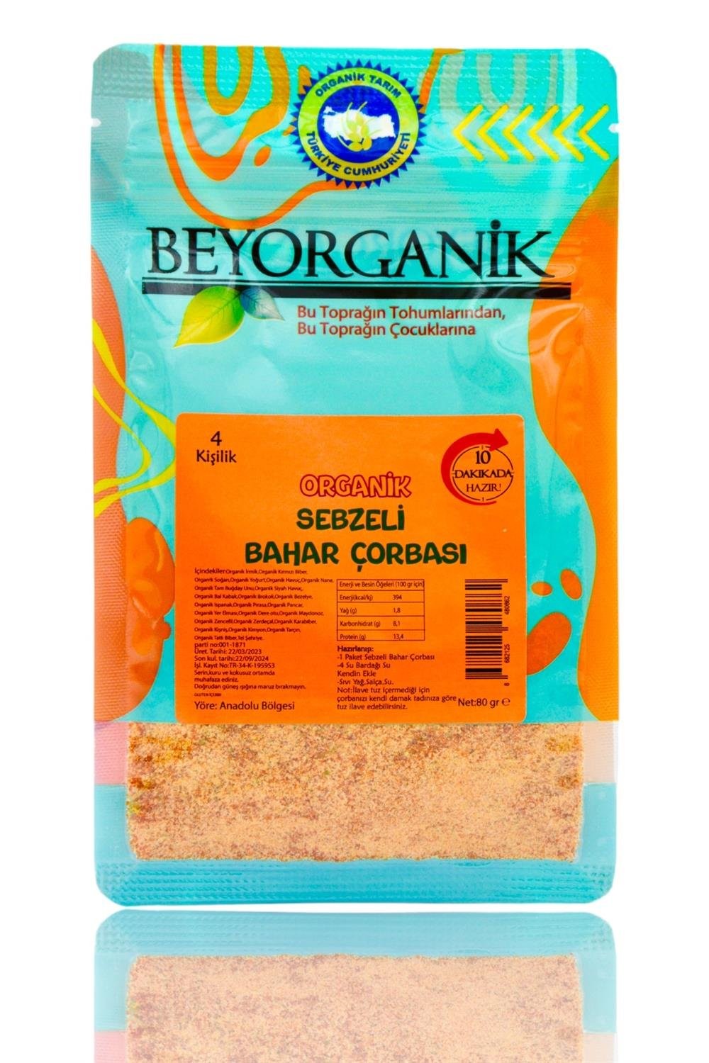 Beyorganik Organik Sebzeli Bahar Çorbası 80 gr 10 Dakikada Hazır 