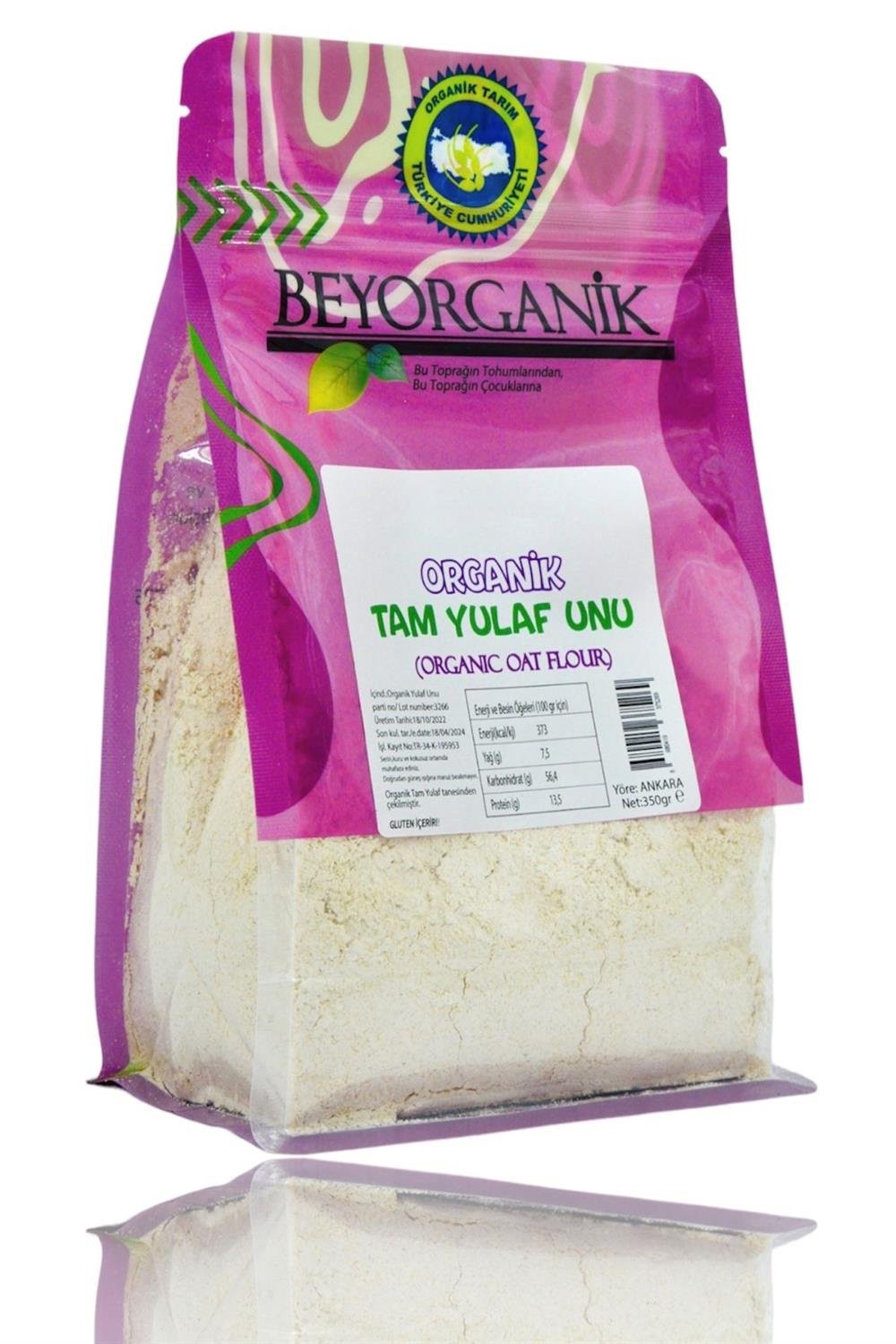 Beyorganik Organik Tam Yulaf Unu 350 gr