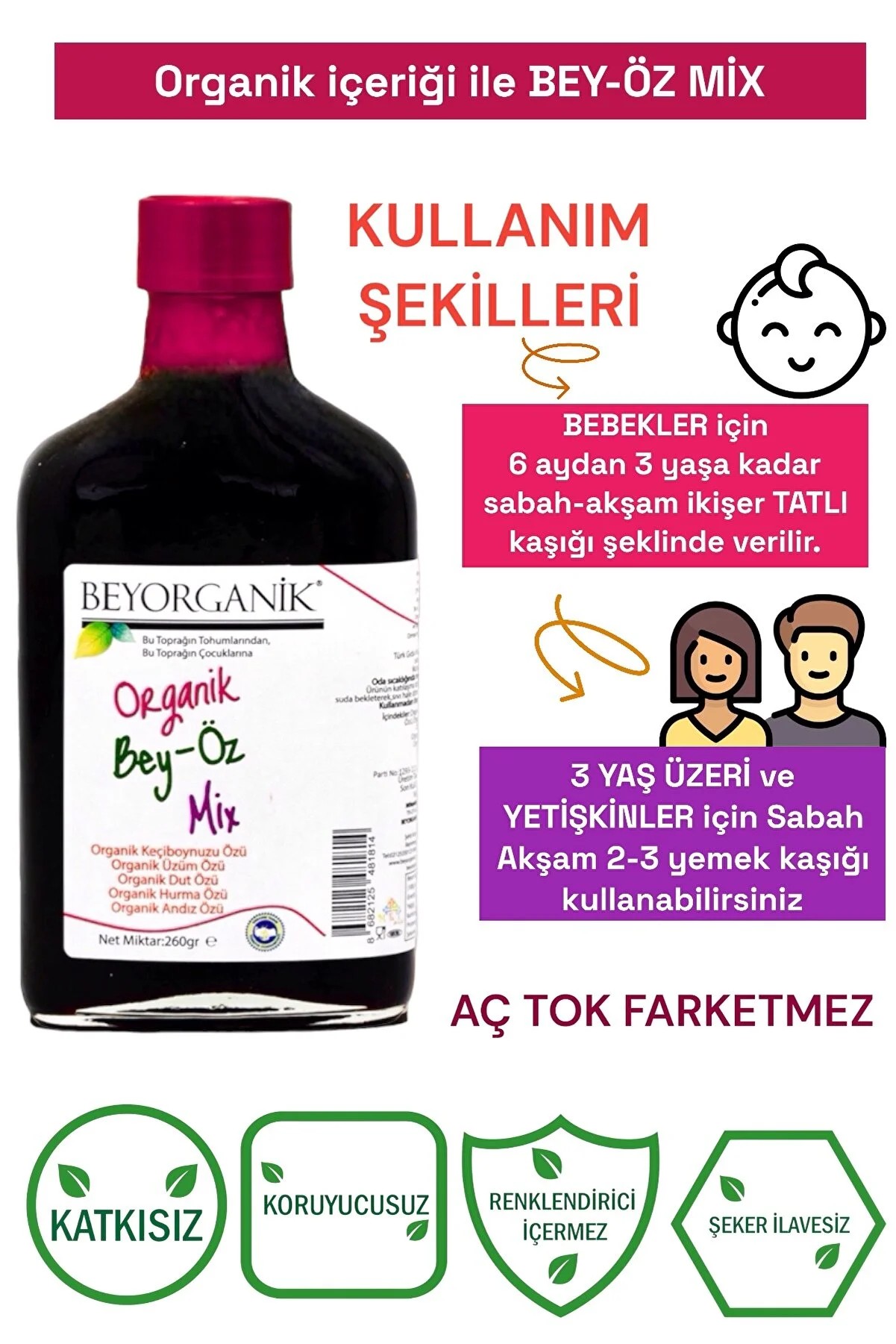 Beyorganik Organik Bey-Öz Miks 260 gr