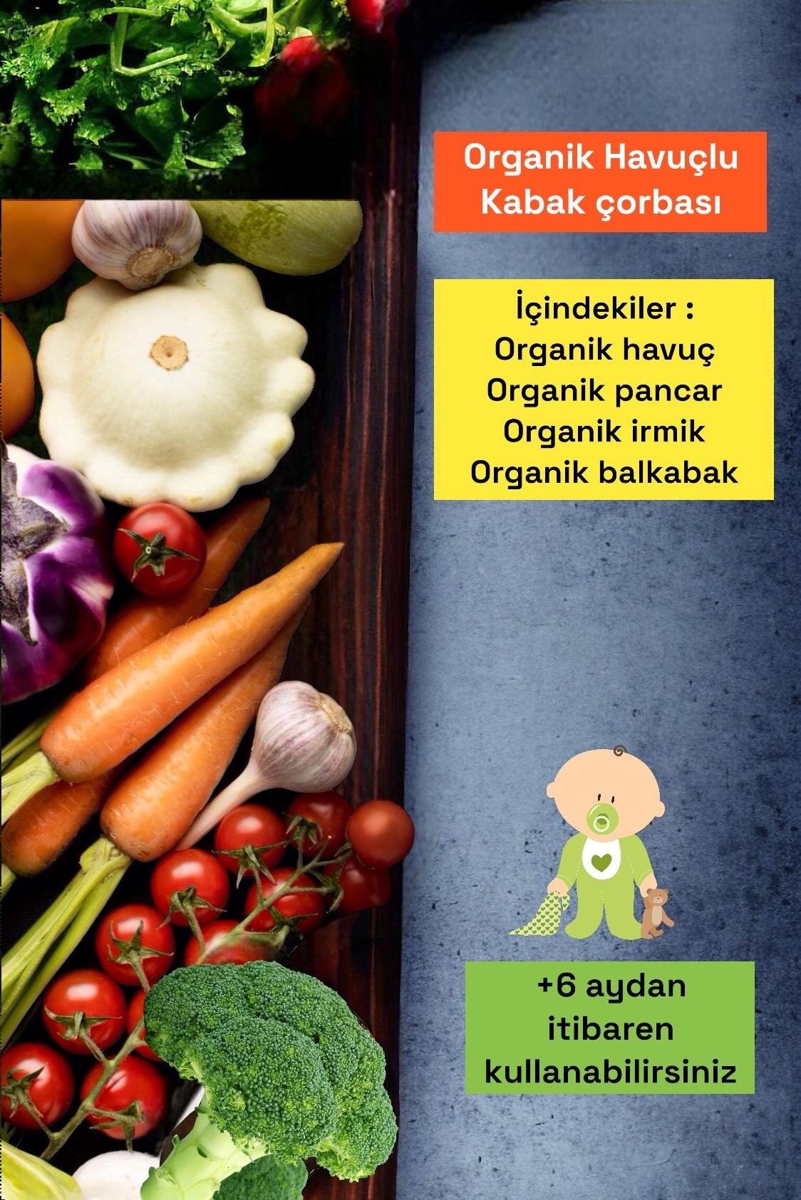 Beyorganik Organik Pancarlı Havuçlu Bal Kabağı Çorbası 160 gr