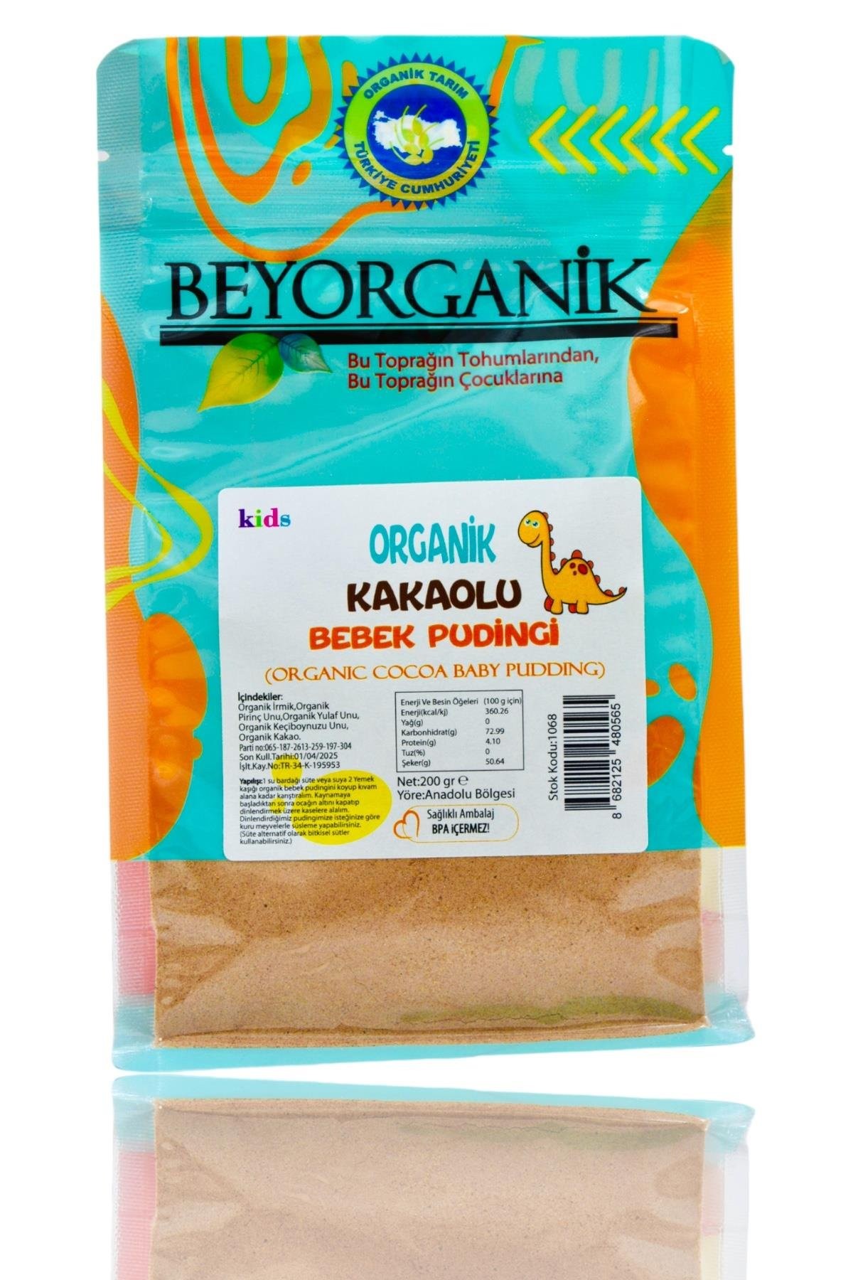 Beyorganik Organik Kakaolu Bebek Pudingi 200 gr