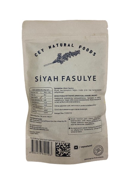 Cey Natural Foods Siyah Fasulye 500 gr