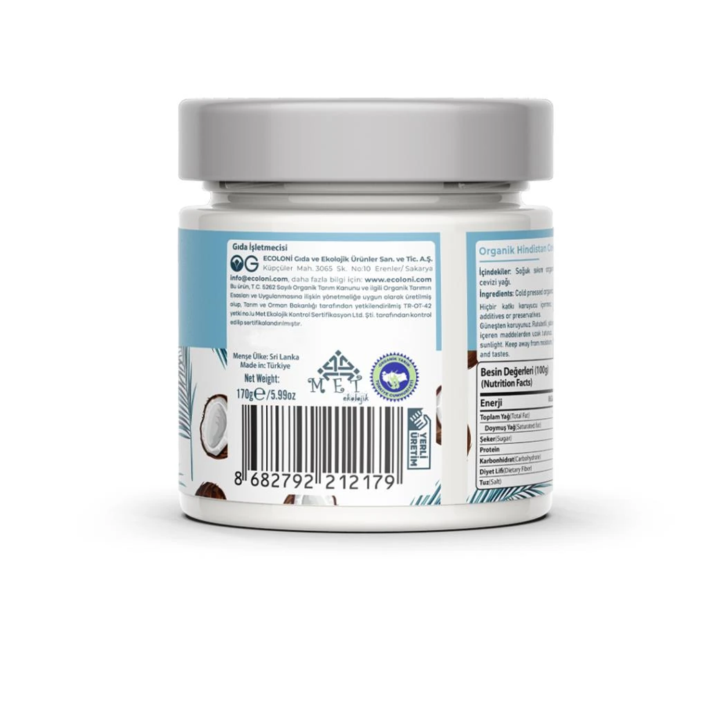 OG Organik Hindistan Cevizi Yağı 170 gr