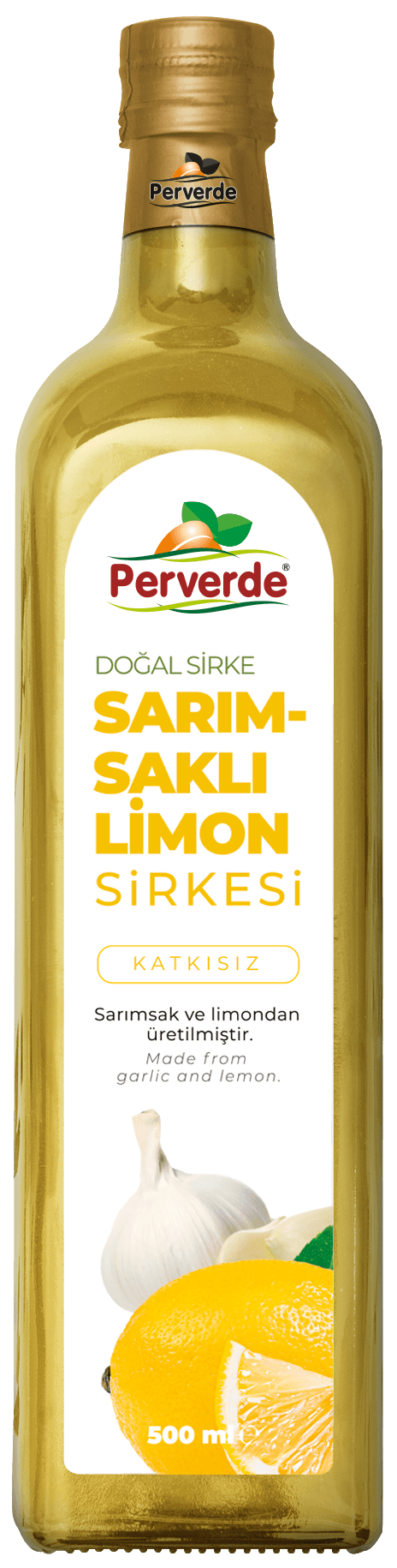 Perverde Doğal Sarımsaklı Limon Sirkesi 500 Ml