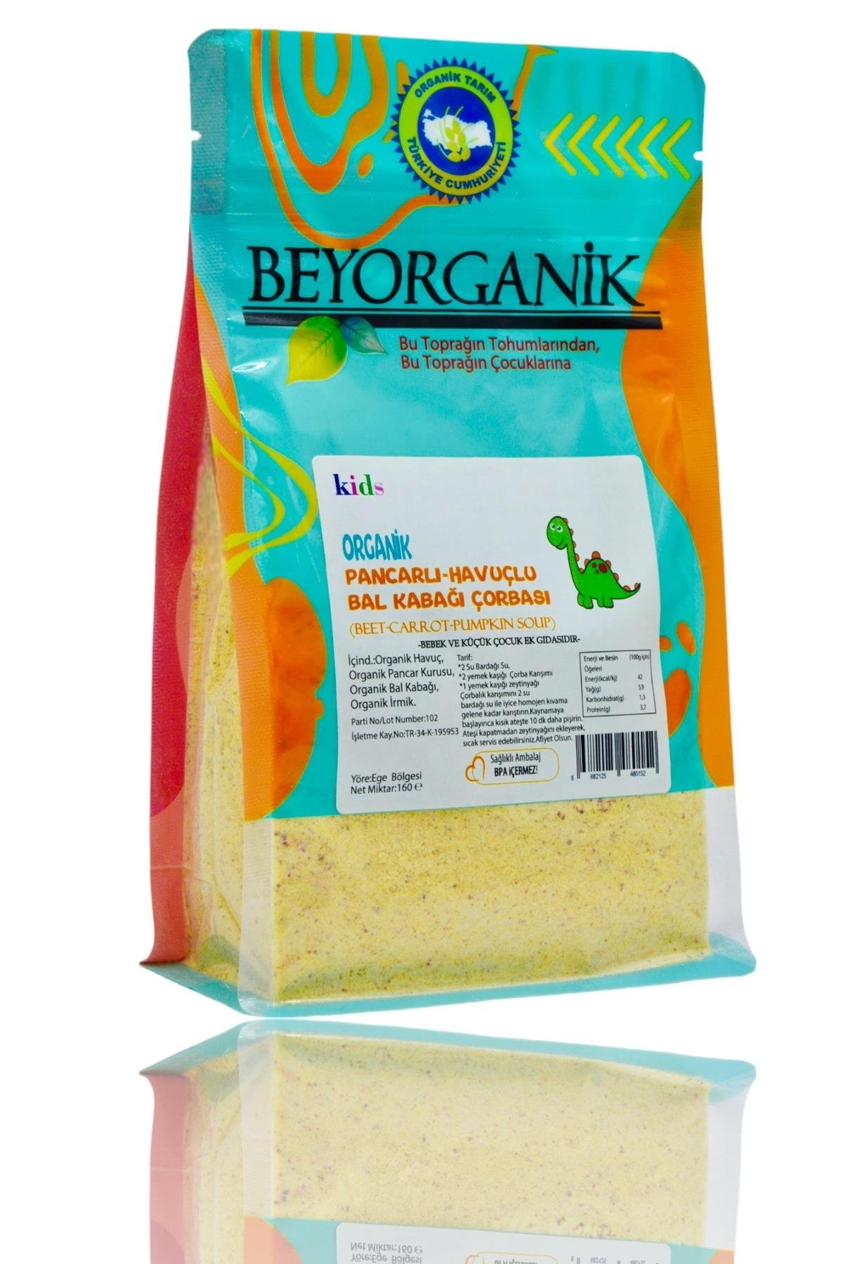 Beyorganik Organik Pancarlı Havuçlu Bal Kabağı Çorbası 160 gr