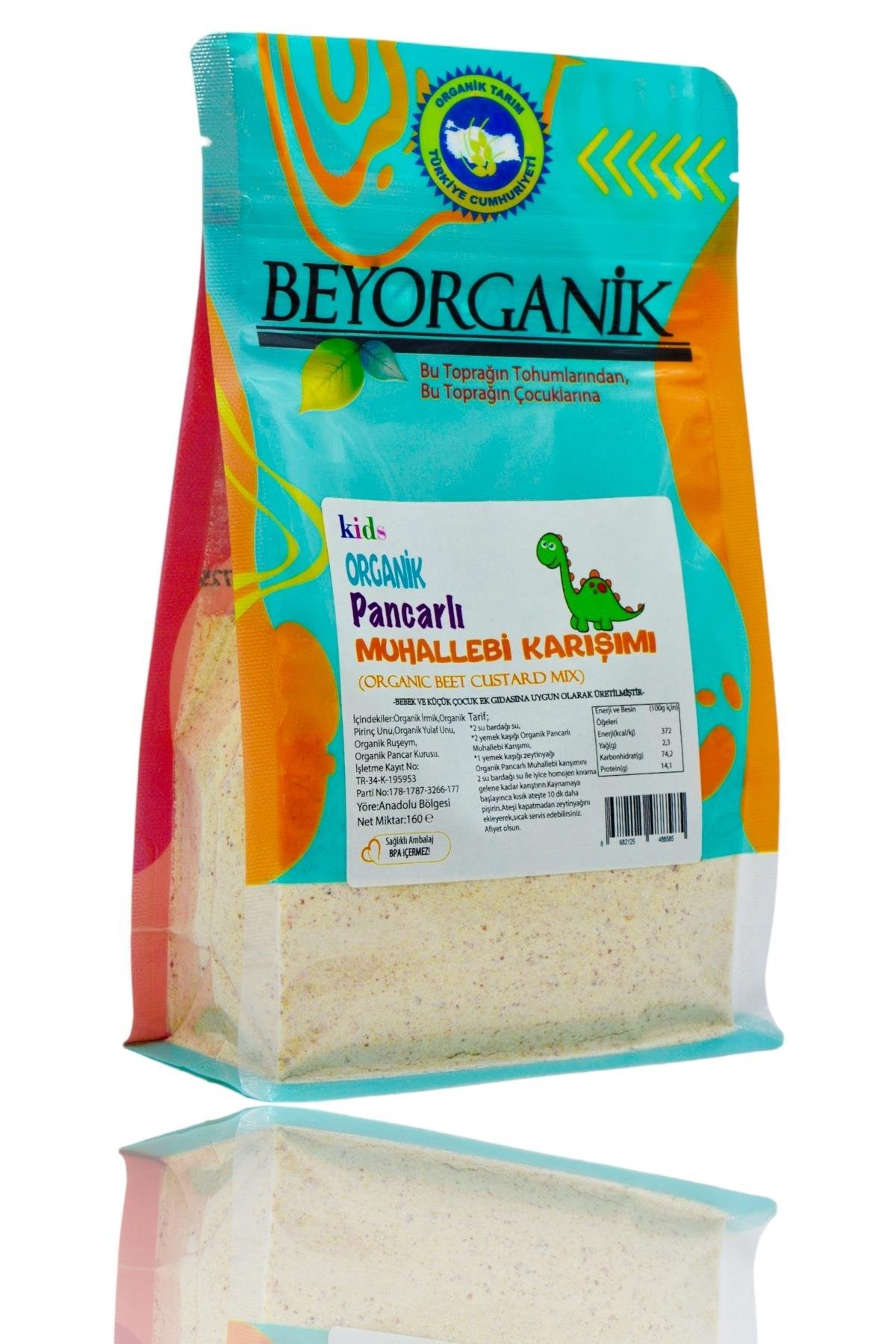 Beyorganik Organik Pancarlı Muhallebi Karışımı 160 gr