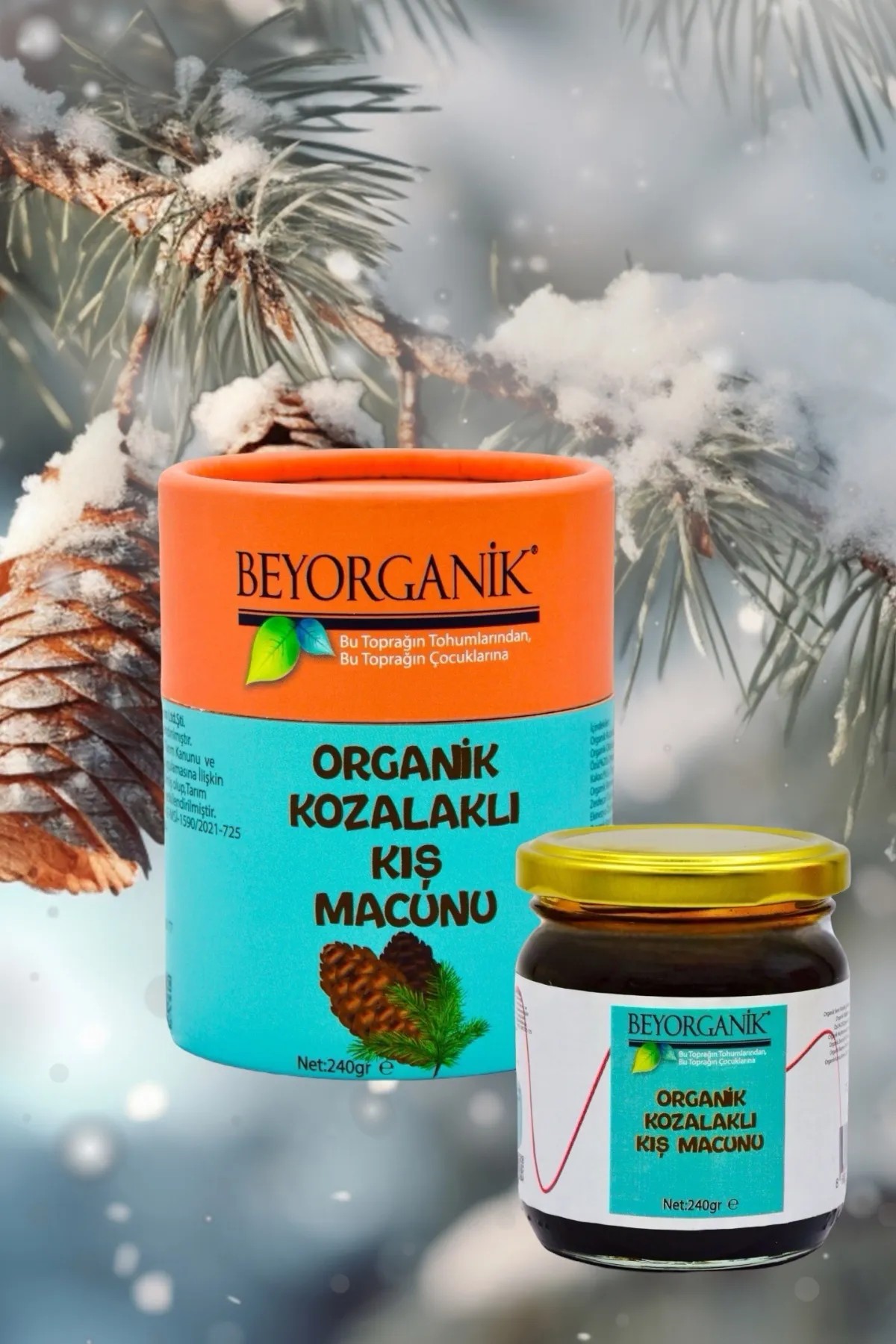 Beyorganik Organik Kozalaklı Kış Macunu 240 gr