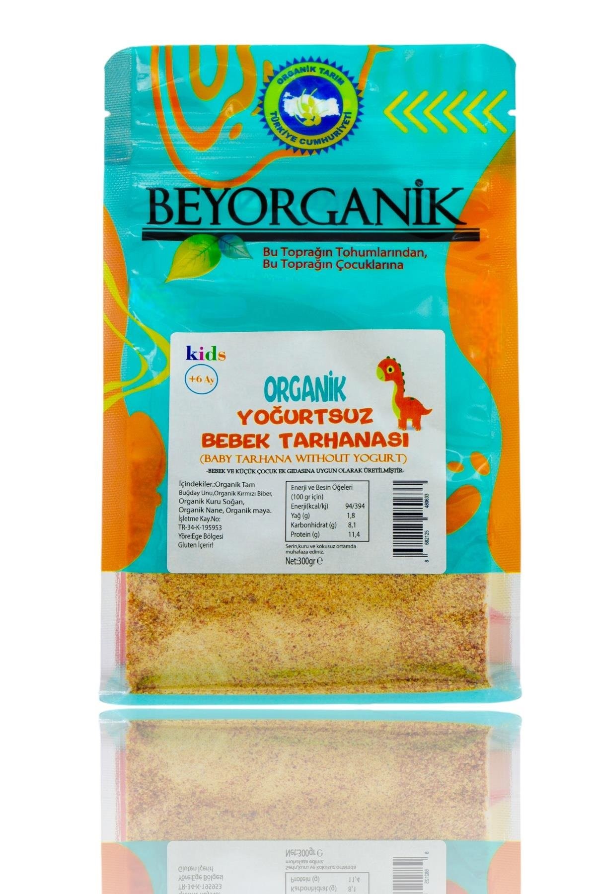 Beyorganik Organik Yoğurtsuz Bebek Tarhanası Vegan 300 gr +6 Ay