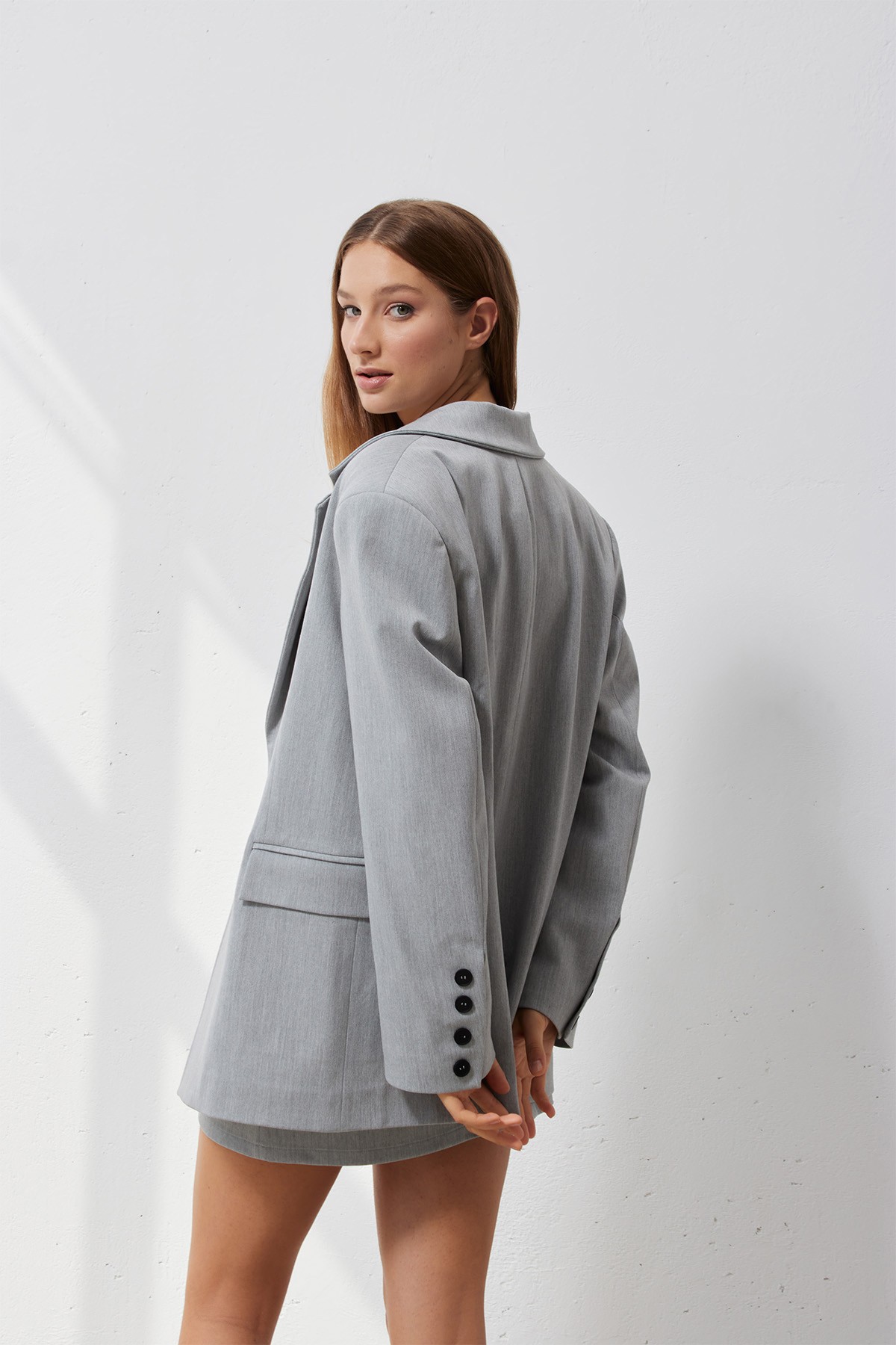 ASH Oversize Gray Jacket with Pockets