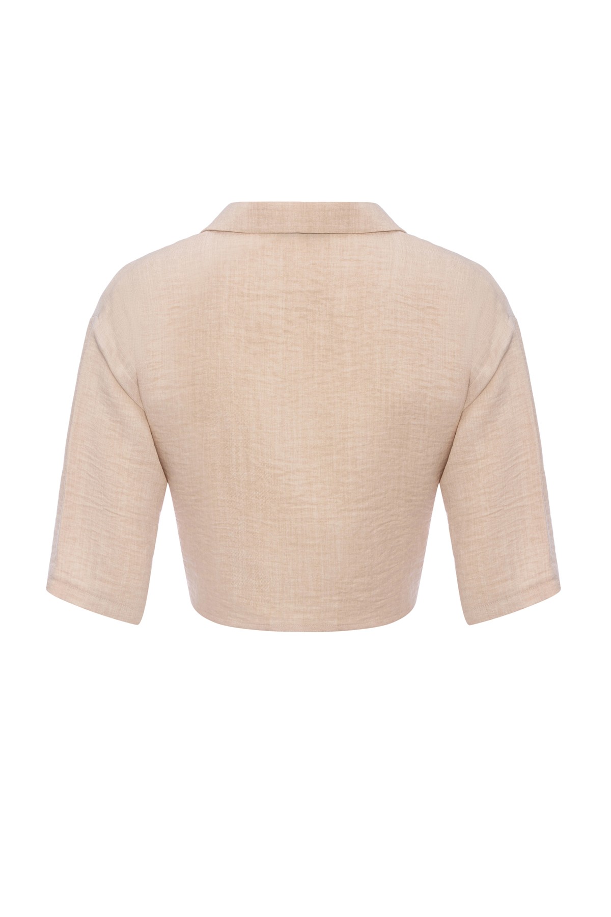 Sigma Women's Beige Crop Shirt