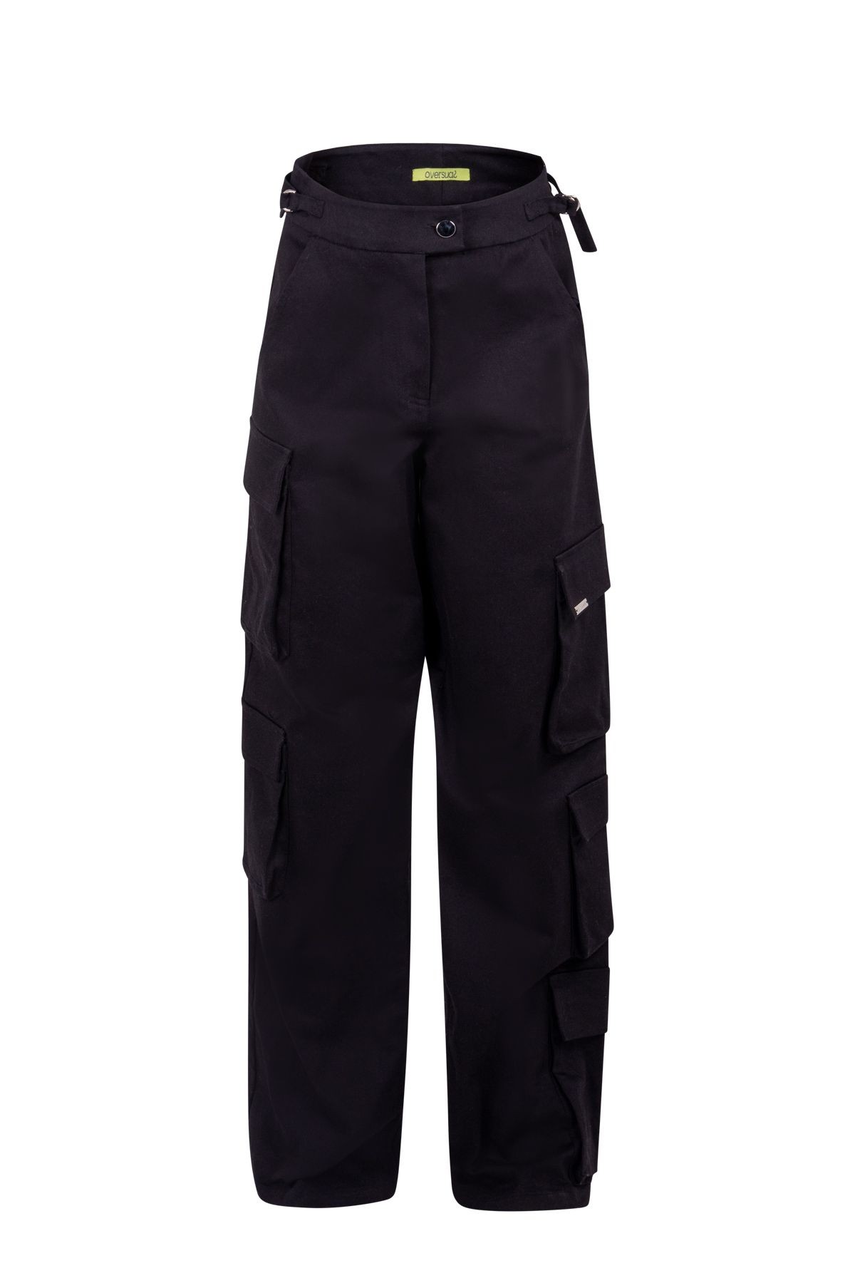 AMARA Women's Denim Cargo Pocket Pants