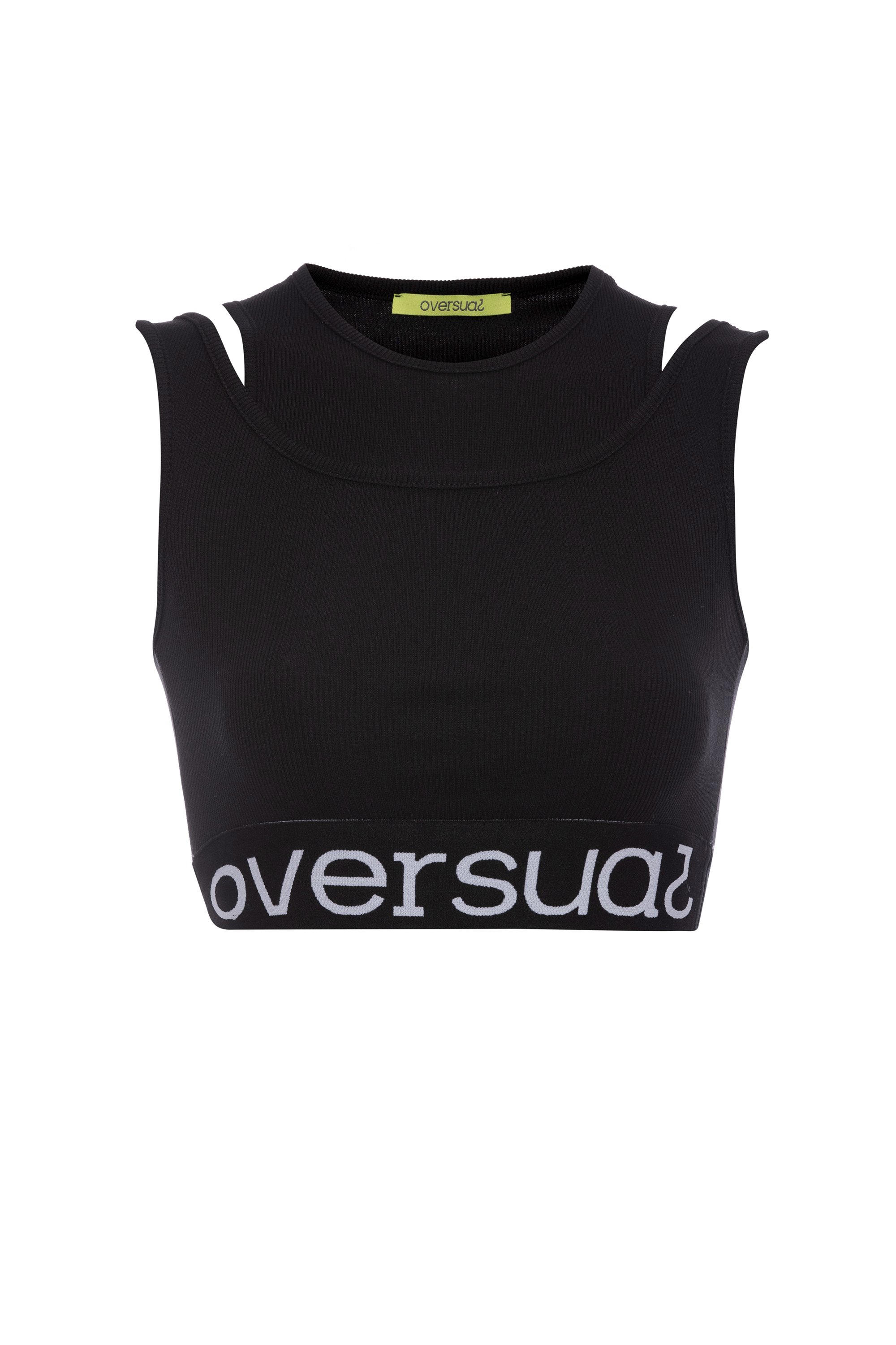 RUNE Kadın Çift Katlı Crop T-Shirt