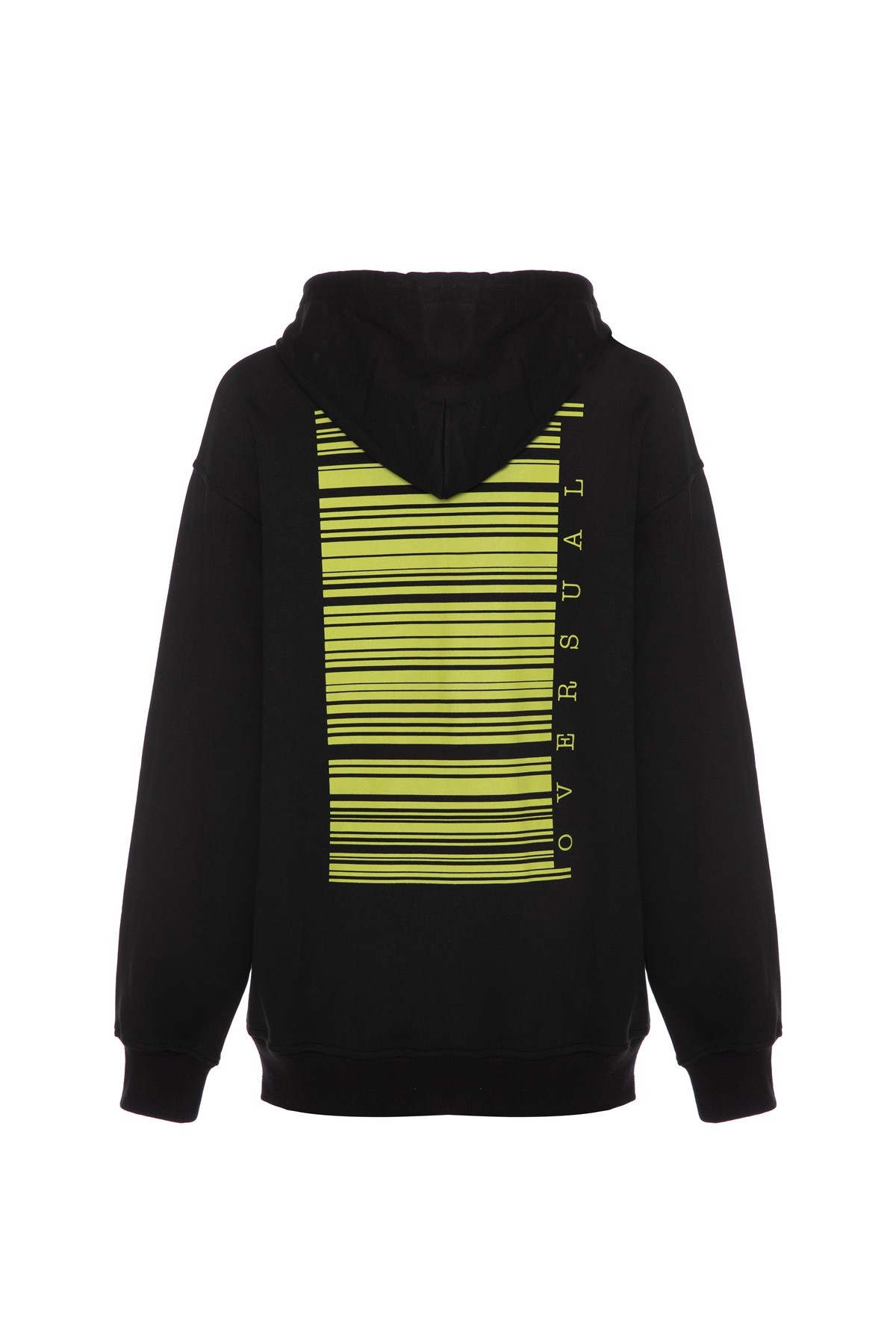 IVORY Black Sweatshirt with Green Print on the Back