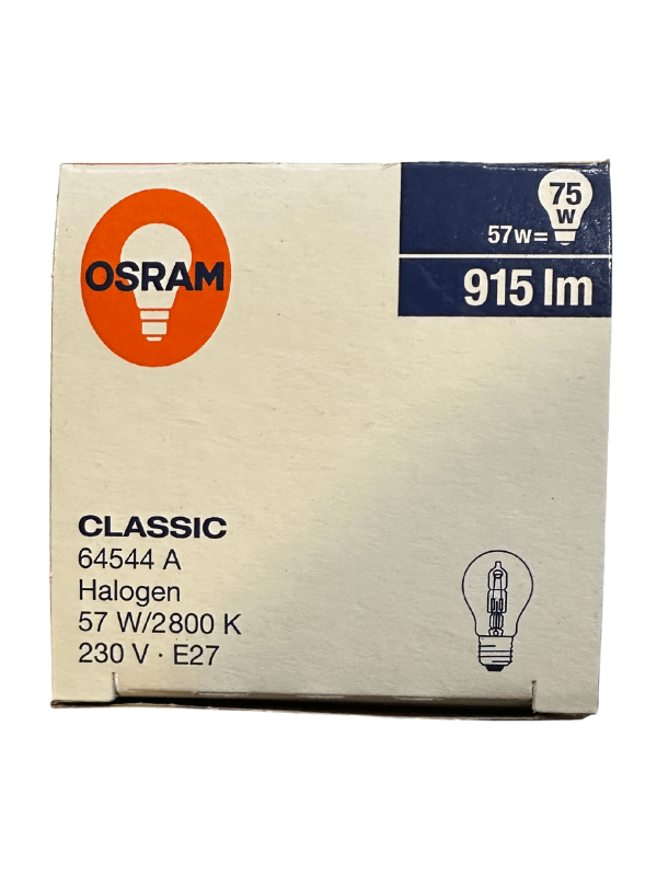 Osram 64544 57W (75W) 2800K (Sarı Işık) E27 Duylu Eski Tip Ampul (2 Adet)
