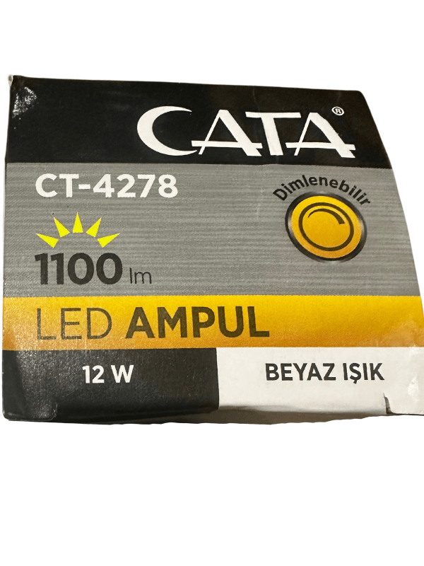 Cata CT-4278 12W 6400K (Beyaz Işık) Dimlenebilir E27 Duylu Led Ampul (8 Adet)