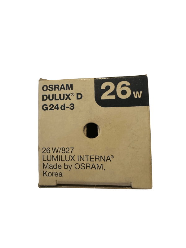 Osram Dulux D 26W 827 2700K Sarı Işık 2Pinli G24d-3 Duylu
