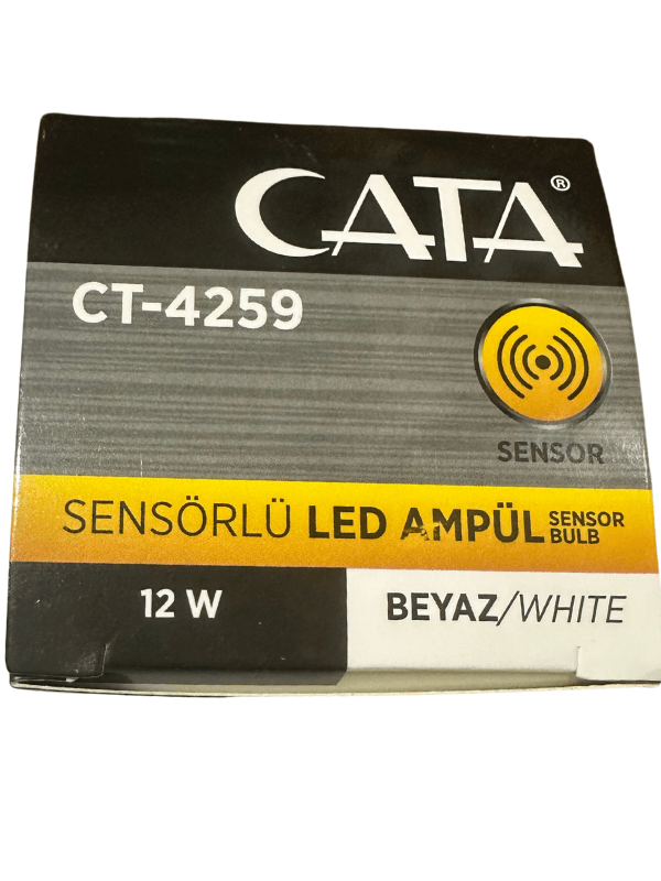 Cata CT-4259 12W 6400K (Beyaz Işık) Sensörlü E27 Duylu Led Ampul (2 Adet)