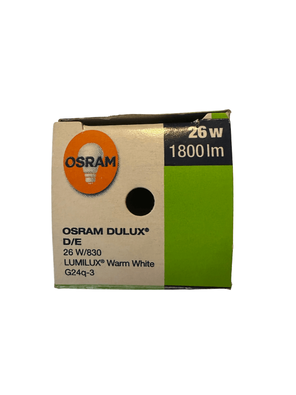 Osram Dulux D/E 26W 830 3000K Sarı Işık 4 Pinli G24q-3 Duylu
