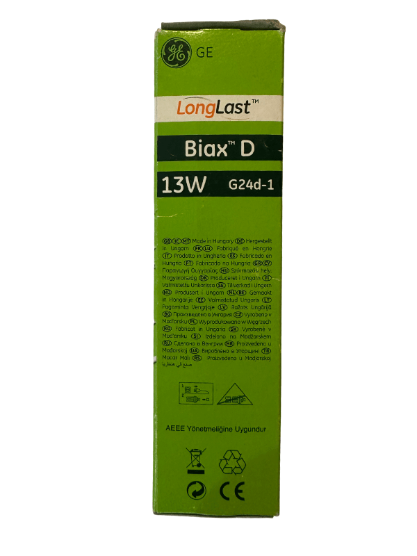 General Electric Biax D 13W 865 Beyaz Işık 2 Pinli G24d-1 Duylu