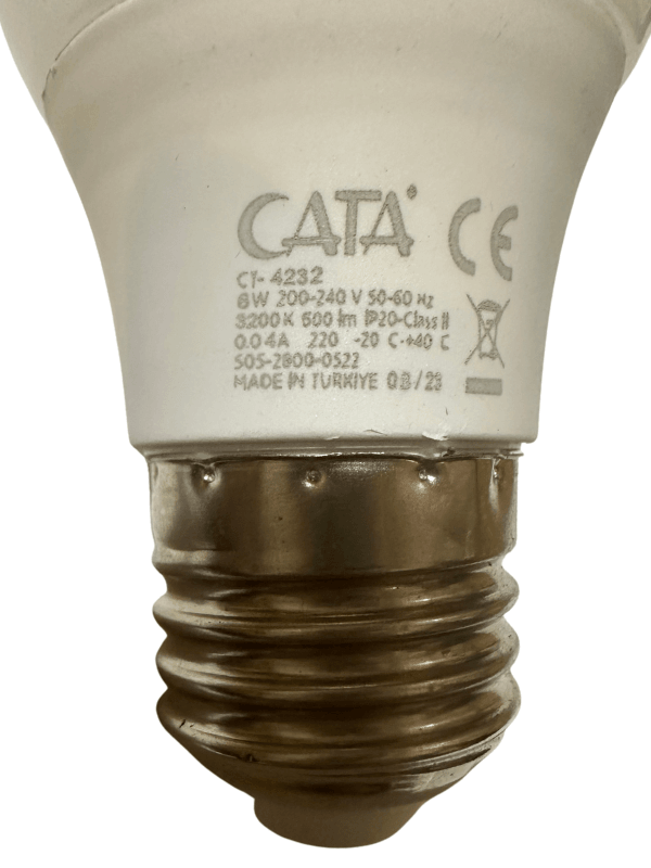 Cata CT-4232 6W 3200K (Günışığı) E27 Duylu Led Ampul (8 Adet)