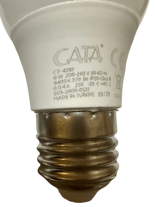 Cata CT-4232 6W 6400K (Beyaz Işık) E27 Duylu Led Ampul (8 Adet)