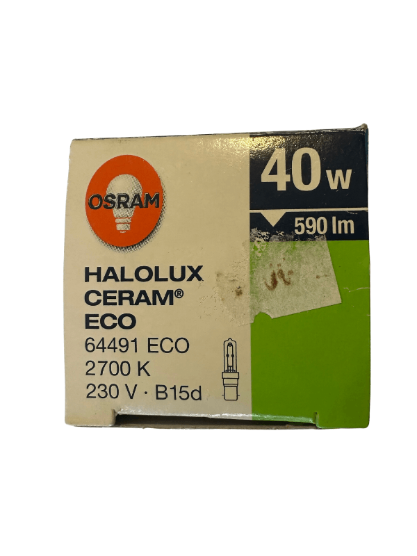 Osram 64491 40W Halolux Ceram Eco 2700K Sarı Işık B15d Duylu