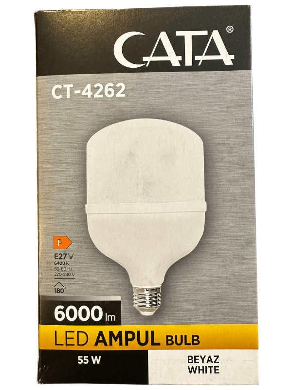 Cata CT-4262 55W 6400K (Beyaz Işık) E27 Duylu Led Torch Ampul (4 Adet)