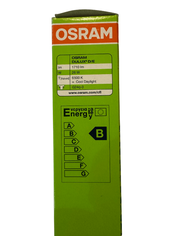Osram Dulux D/E 26W 865 6500K Beyaz Işık 4 Pinli G24q-3 Duylu