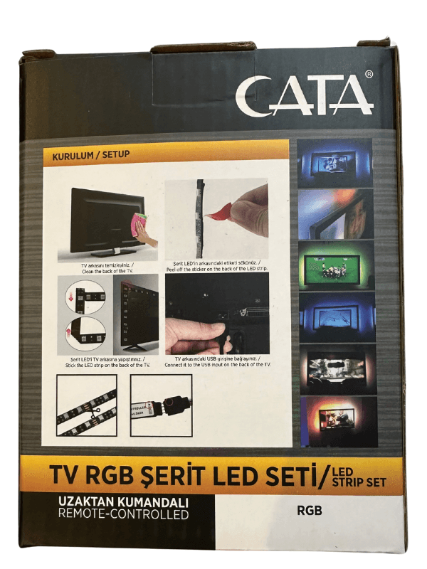 Cata CT-4566 TV RGB Şerit Led Seti Kumandalı (4 Adet)