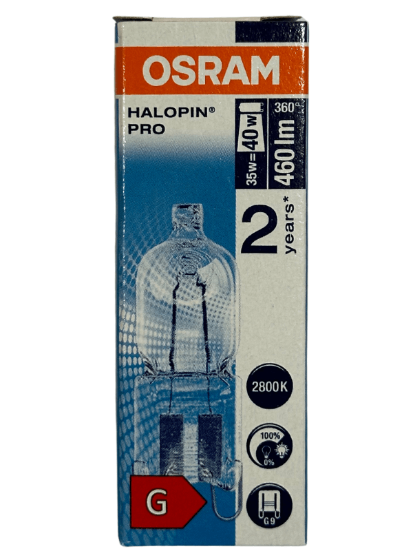 Osram Halopin Pro 35W (40W) 2800K (Sarı Işık) G9 Duylu Halojen Ampul (8 Adet)