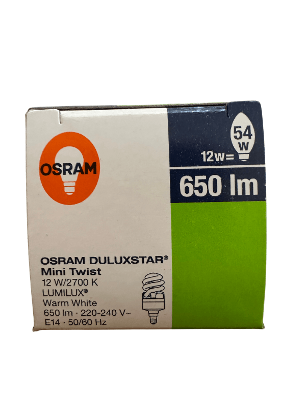 Osram Duluxstar Mini Twist 12W (E14) 2700K (Sarı) (5 Adet)