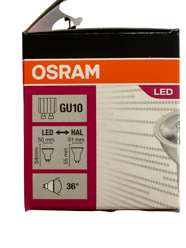 Osram Par16 4.5W (50W) GU10 Duy 3000K Sarı (10 Adet)