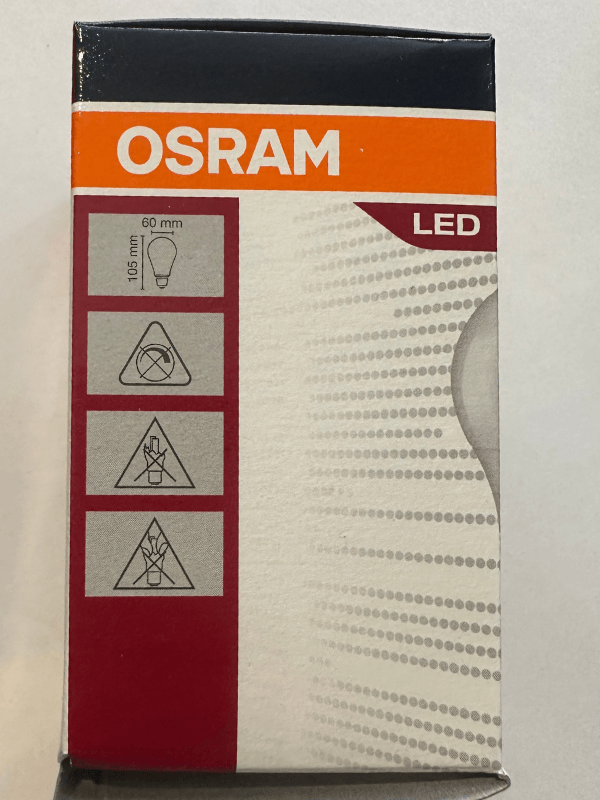 Osram 8.5W (60W) Sarı Işık E27 Duylu Klasik Led Ampul (20 Adet)