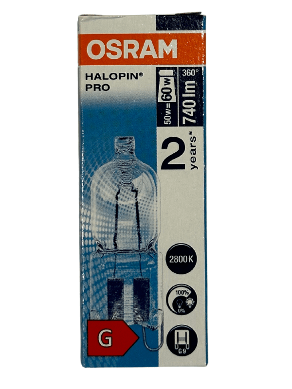 Osram Halopin Pro 50W (60W) 2800K (Sarı Işık) G9 Duylu Halojen Ampul (8 Adet)