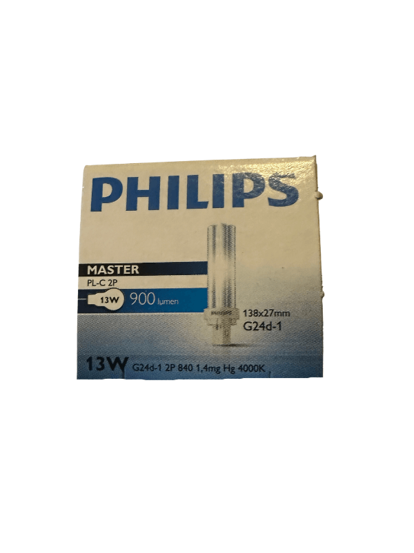 Philips Master PL-C 13W 840 4000K Gün Işığı 2Pinli G24d-1 Duylu